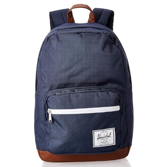 brand new Herschel authentic Pop Quiz Backpack, Navy/Tan, Classic 22L - Picture 1 of 1